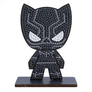 Комплект за диамантена бродерия, Craft Buddy, Crystal Art Buddies, Черната пантера, 7 части