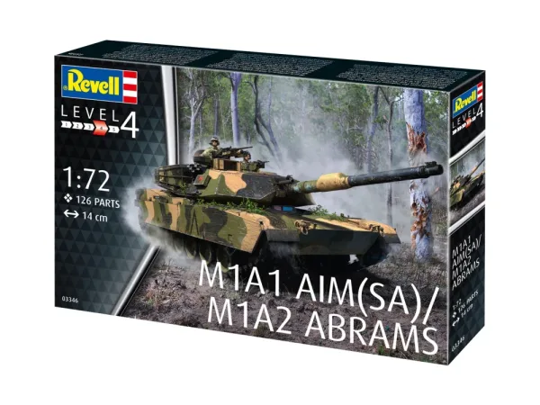 Сглобяем модел, Revell, M1A1 AIM(SA)/ M1A2 Abrams, 126 части