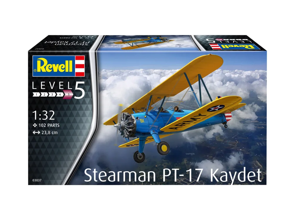 Сглобяем модел, Revell, Stearman PT-17 Kaydet, 102 части
