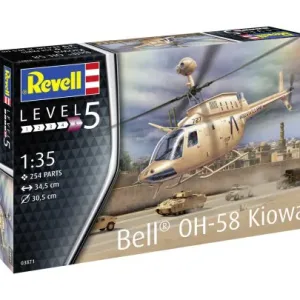 R03871 Въртолет OH-58 Kiowa - сглобяем модел