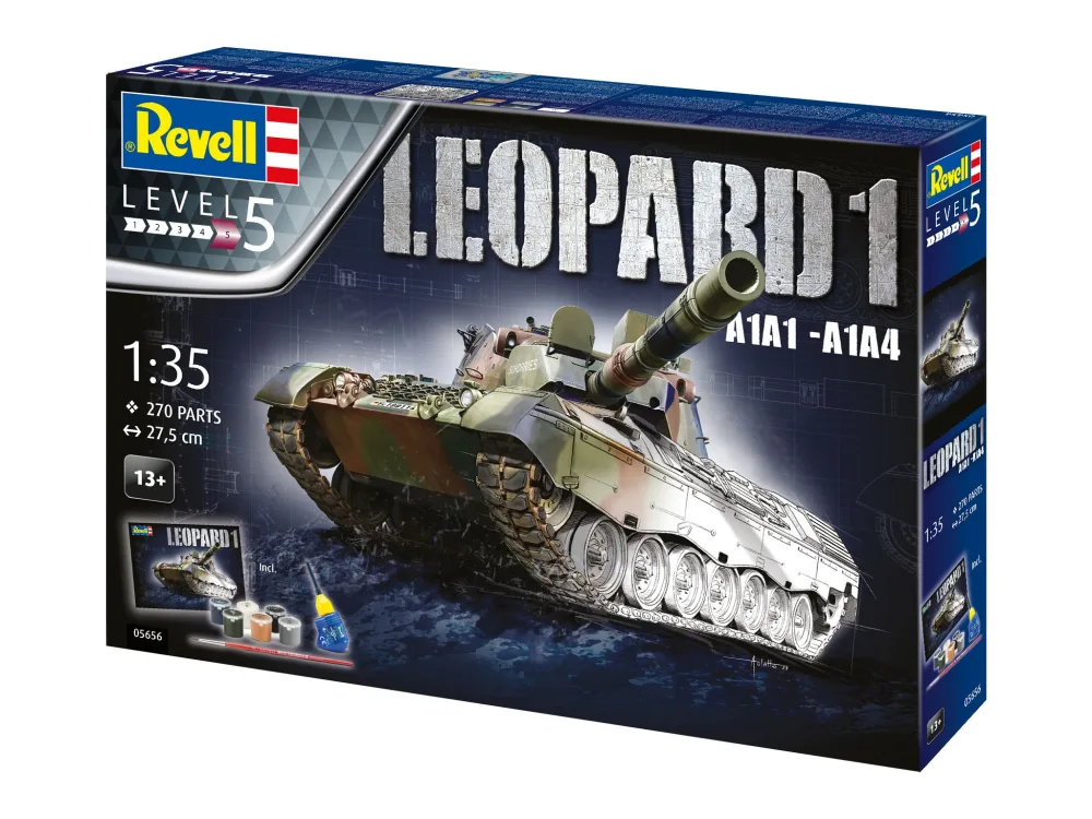 Подаръчен комплект за сглобяване, Leopard 1 A1A1-A1A4, 233 части