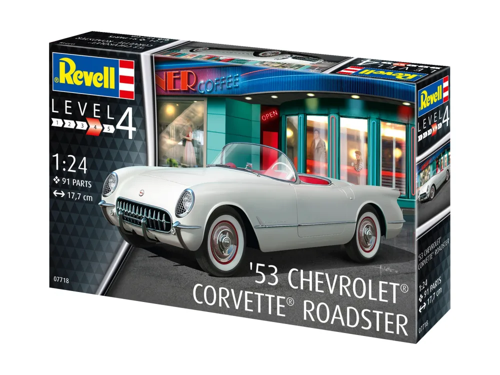 Сглобяем модел, Revell, 1953 Corvette Roadster, 91 части