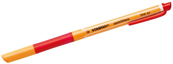 Ролер химикалка, Stabilo, pointVisco, Червен