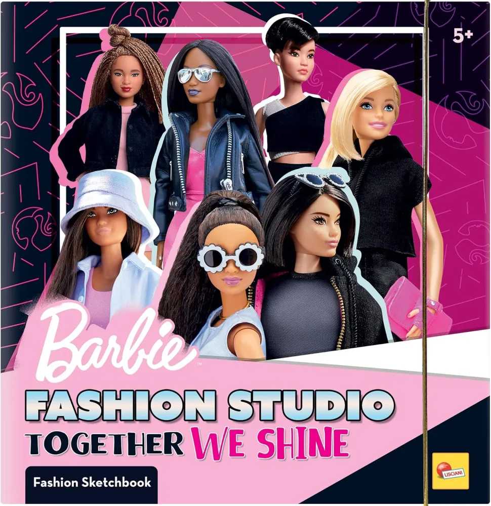 Творчески комплект, Lisciani, Barbie, Папка модно студио, Заедно блестим