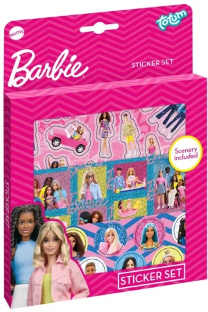 Комплект стикери, Totum, Barbie, 4 части