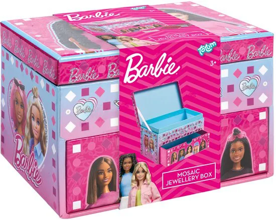 Творчески комплект, Totum, Barbie, Декорирай сам кутия за бижута