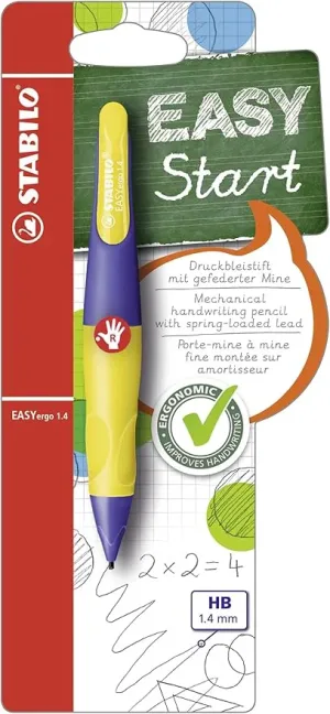 Ергономичен молив, Stabilo, EASYergo 1.4 Start R, Дясна ръка, Блистер