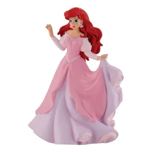 Колекционерска фигурка, Walt Disney, Bullyland, Ариел с розова рокля