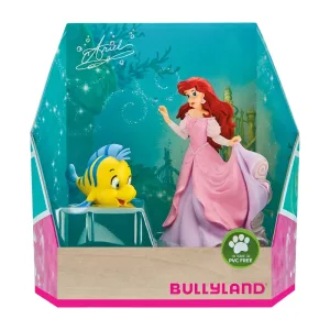 Комплект с колекционерски фигурки, Walt Disney, Bullyland, Ариел и Флаундър
