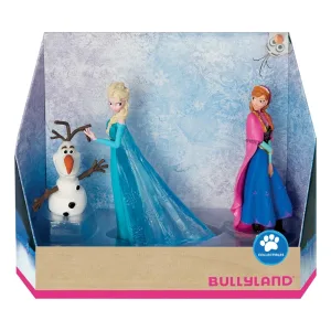 Комплект с колекционерски фигурки, Walt Disney, Bullyland, Disney 100 Platinum Frozen, 3бр.