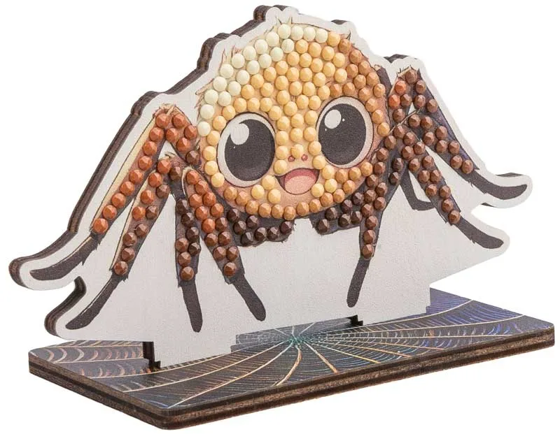 Комплект за диамантена бродерия, Craft Buddy, Crystal Art Buddies, Паяк, 7 части