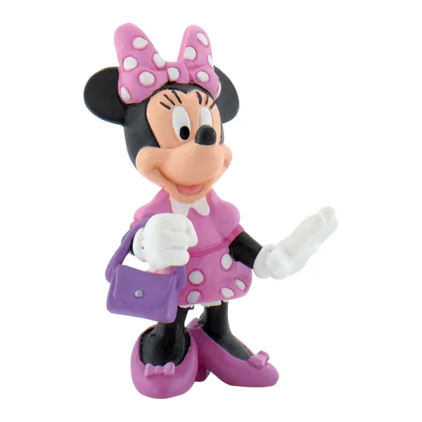 Колекционерска фигурка, Walt Disney, Bullyland, Мини Маус с чантичка