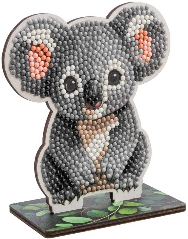 Комплект за диамантена бродерия, Craft Buddy, Crystal Art Buddies, Коала, 7 части