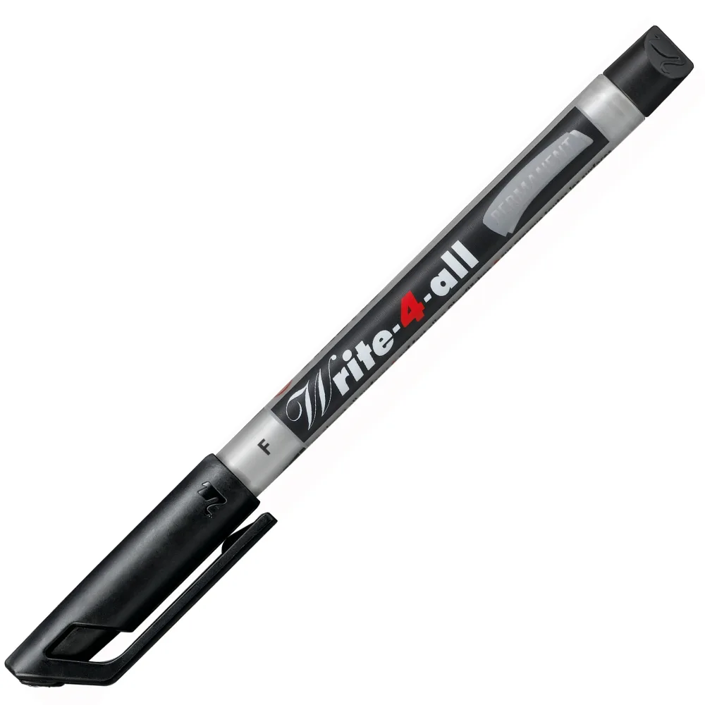 Перманентен маркер, Stabilo, Write-4-All, Фин писец F, Черен