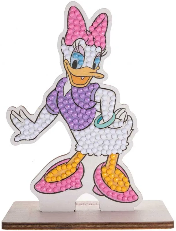 Комплект за диамантена бродерия, Craft Buddy, Crystal Art Buddies, Дейзи Дък, 7 части