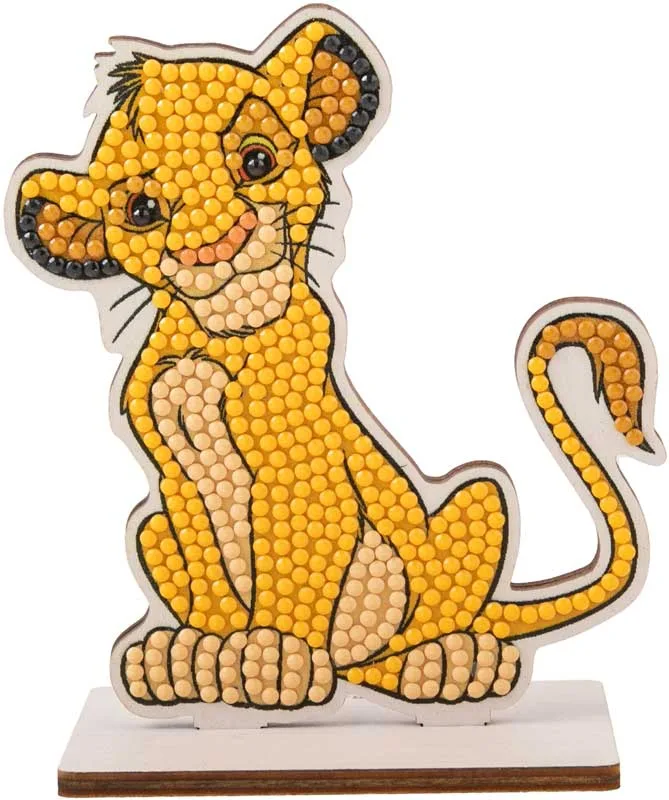Комплект за диамантена бродерия, Craft Buddy, Crystal Art Buddies, Симба, 7 части
