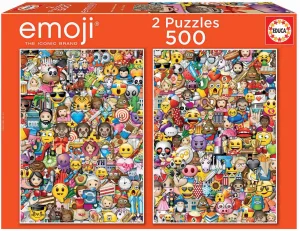 EDU17992 Емоджи - пъзел 2х500 части