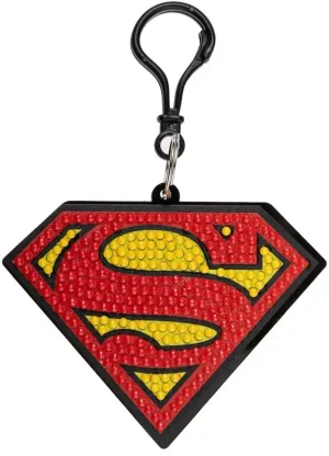 Комплект за диамантена бродерия, Craft Buddy, Crystal Art Bag Charms, Superman