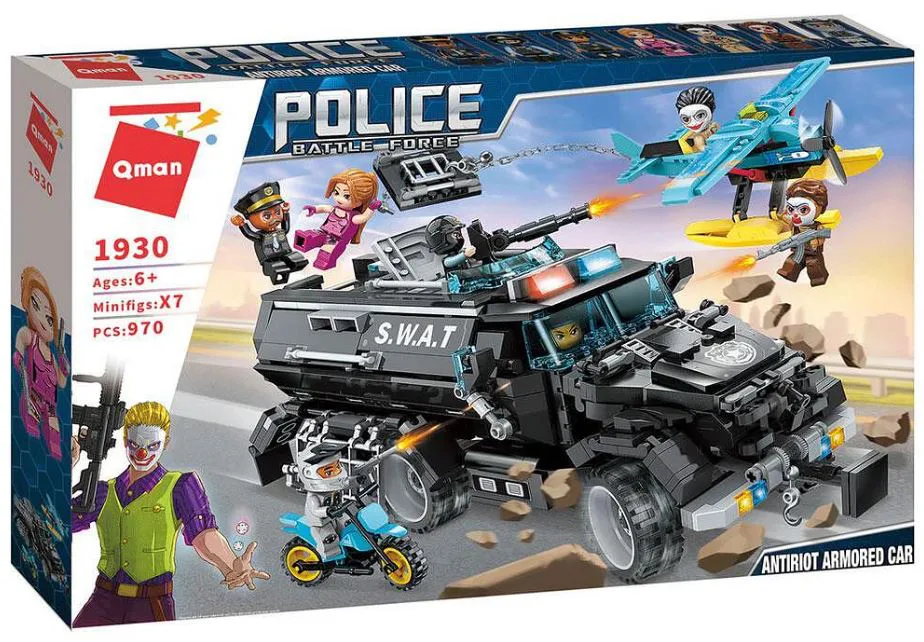Конструктор, Qman, Брониран автомобил против безредици, 970 части