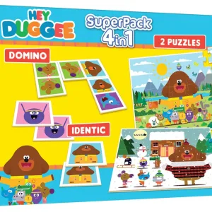 Игрален комплект, Educa, Hey Duggee, Домино, Мемори и 2 пъзела от 25 части