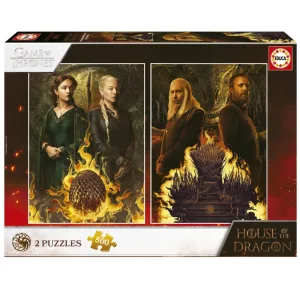 Пъзел, Educa, Game of Thrones, Домът на дракона, 2 х 500 части