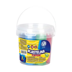 Комплект пластилин, Astra, 6 цвята в кофичка