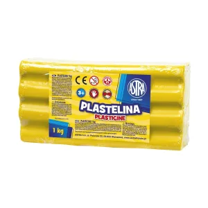 Пластилин, Astra, Жълт, 1 кг.