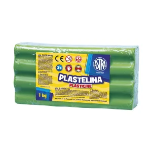 Пластилин, Astra, Светло зелен, 1 кг.