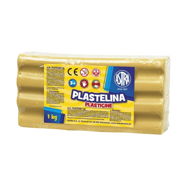 Пластилин, Astra, Светло кафяв, 1 кг.