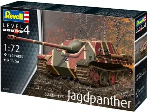 Сглобяем модел, Revell, Немски унищожител на танкове, Jagdpanther Sd.Kfz.173, 120 части