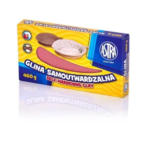 Самовтвърдяваща се глина, Astra, Розово, 460 гр.
