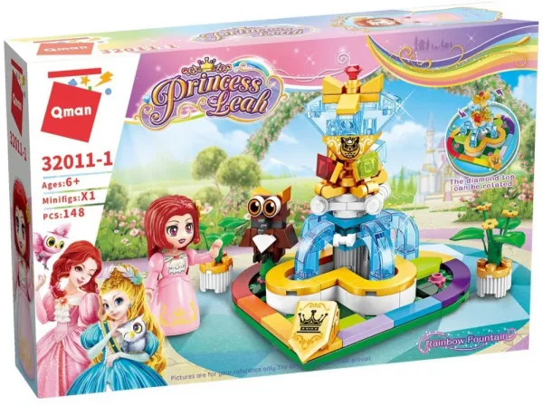 Конструктор, Qman, Princess Leah, Фонтан на дъгата, 148 части