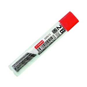 Комплект графити за автоматичен молив, Stabilo, 2B 0.5, 12 броя