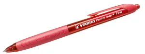 Химикалка с механизъм, Stabilo, Performer 328F, Червена