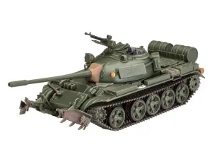 Сглобяем модел, Revell, Съветски танк T-55A/AM с минен плуг KMT-6/EMT-5, 139 части
