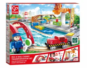 Дървен комплект, Hape, морски и железопътен превоз на товари, 4 части