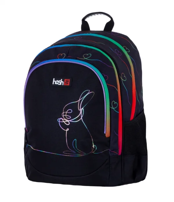 Ученическа раница, Astra, HASH, Rainbow Bunny, 39 х 28 х 15 см