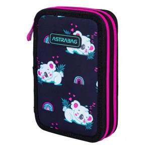 Двоен несесер, Astra, с аксесоари ASTRABAG Спящи Коали, AC21, 20,5 х 13 х 4,5 см