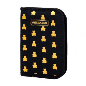 Единичен несесер, Astra, Без аксесоари ASTRABAG Златни мечета, AC1, 20 х 14 х 3,5 см