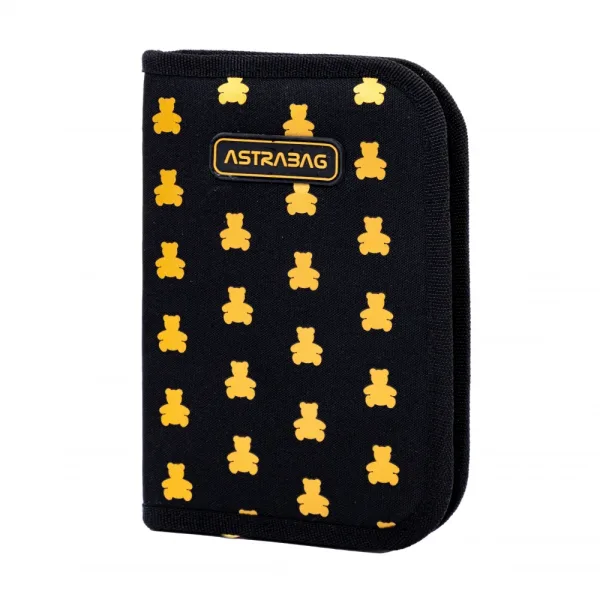 Единичен несесер, Astra, Без аксесоари ASTRABAG Златни мечета, AC1, 20 х 14 х 3,5 см