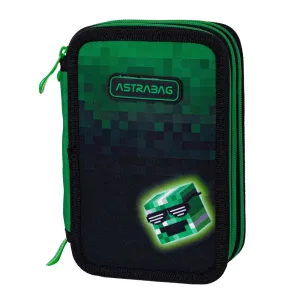 Троен несесер, Astra, С аксесоари ASTRABAG Пиксел герой, AC31, 20,5 х 13 х 6 см