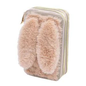 Троен несесер, Astra, С аксесоари ASTRABAG Пухкаво зайче, AC31, 20,5 х 13 х 6 см