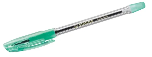 Химикалка с капачка, Stabilo, Bille F, Зелен