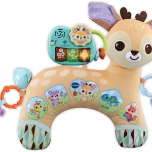 Сензорна бебешка възглавница, Vtech, Tummy Time, Еленче 4 в 1