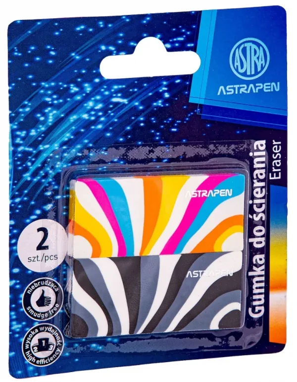 Комплект цветни гумички, Astra, 2 броя