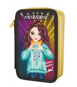 Ученически несесер, Astra, AС31, Топ тийнейджъри, Ейми, С аксесоари, 20,5 x 13 x 6 см