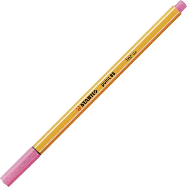 Тънкописец, Stabilo, Point 88 fine 0.4, светло розово
