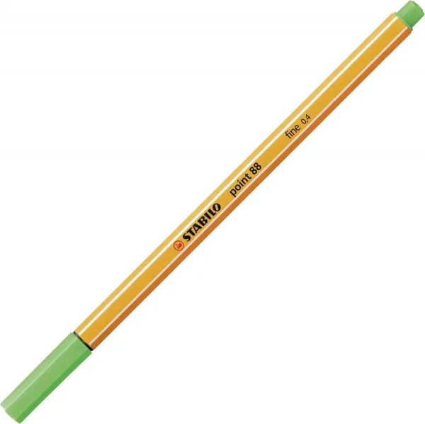 Тънкописец, Stabilo, Point 88 fine 0.4, светло зелено