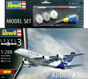 Комплект за сглобяване, Revell, Airbus A380, 47 части
