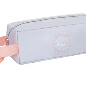 Ученически несесер, Kstationery, Mayfair, Neon Vibes, 22 x 8.5 x 5.5 cm, Сив